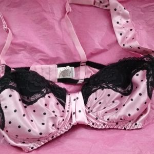 Intimates bra and skirt set pink and black
